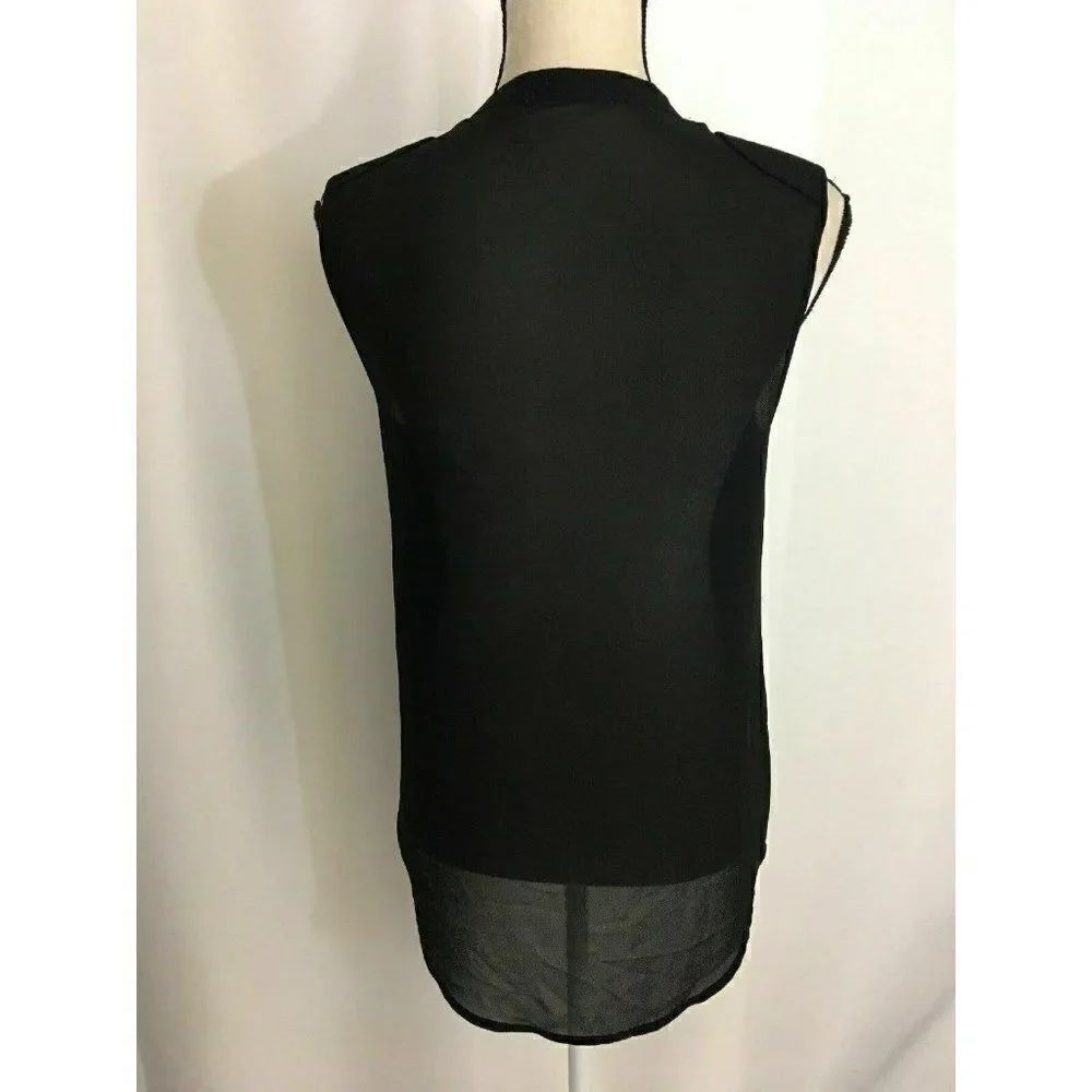 Decker Button Down Tank Top Sheer back - Picture 5 of 8